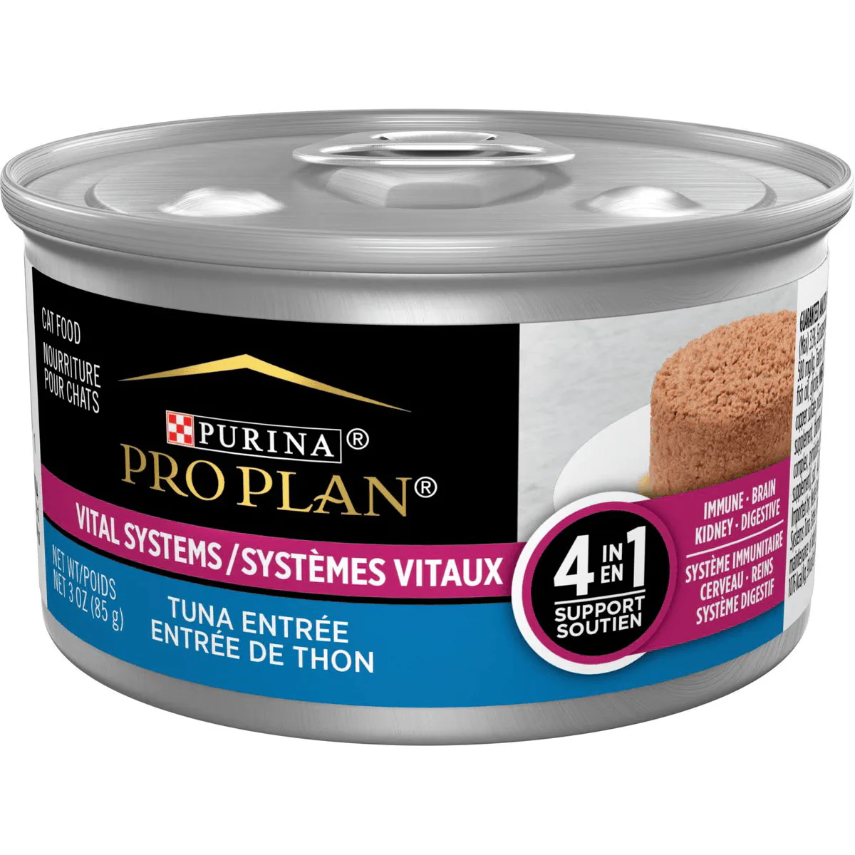 Purina Pro Plan Vital Systems 4-in-1 Support Tuna Entrée Pate Wet Cat Food