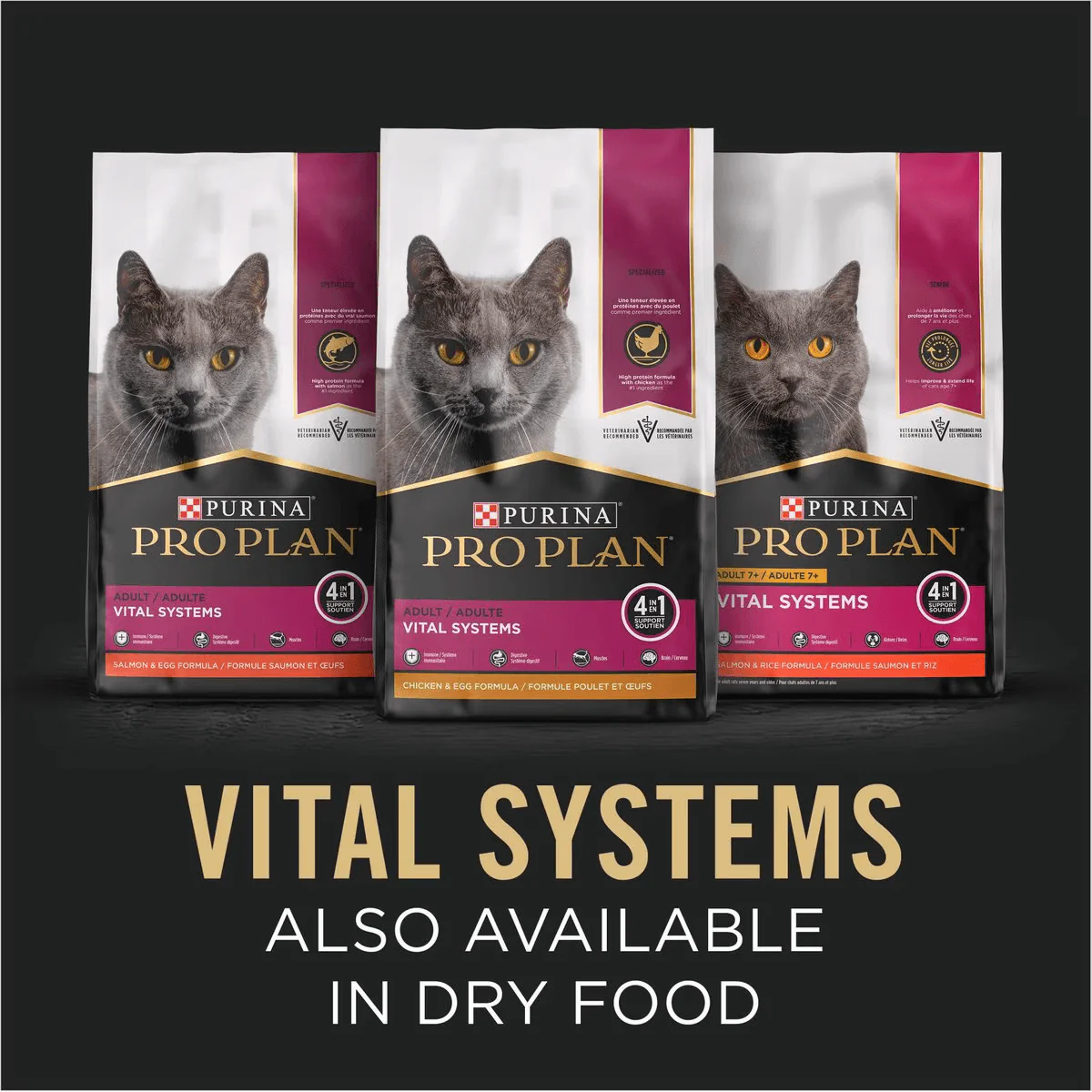 Purina Pro Plan Vital Systems Chicken Entree in Wet Cat Food Gravy - Image 4
