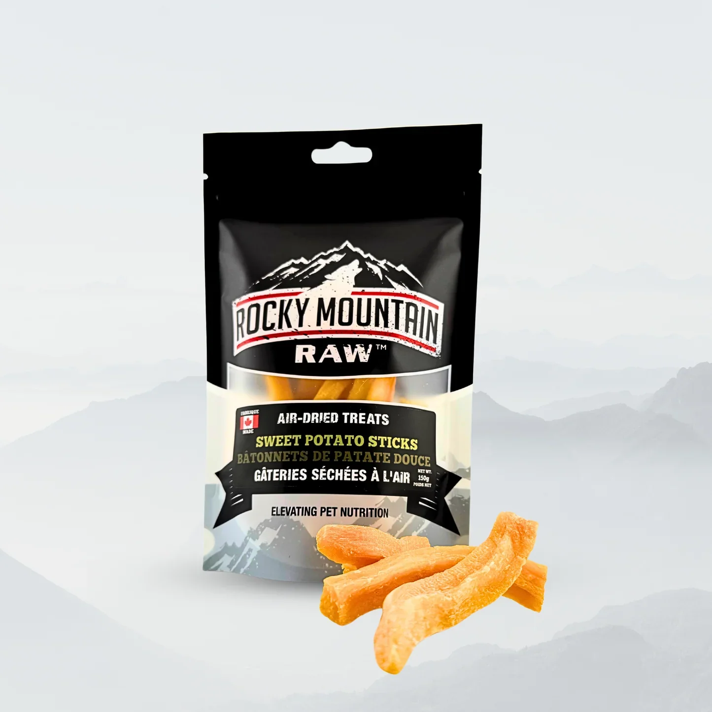 Rocky Mountain Raw Air Dried Sweet Potato Sticks Dog Treats
