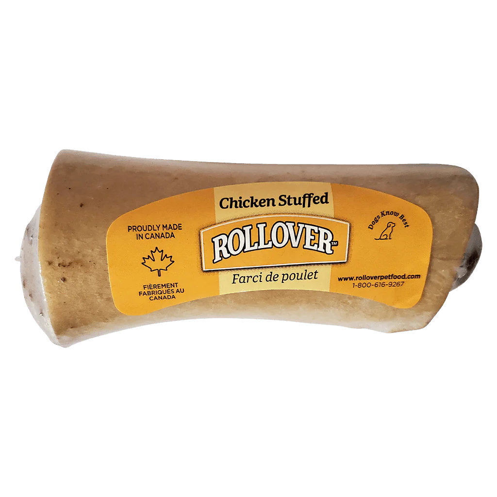 Rollover Stuffed Dog Bone Chicken