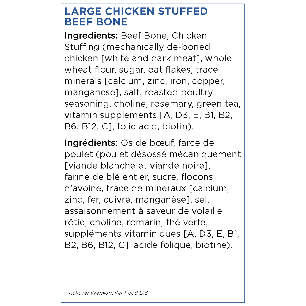Rollover Stuffed Dog Bone Chicken - Image 3