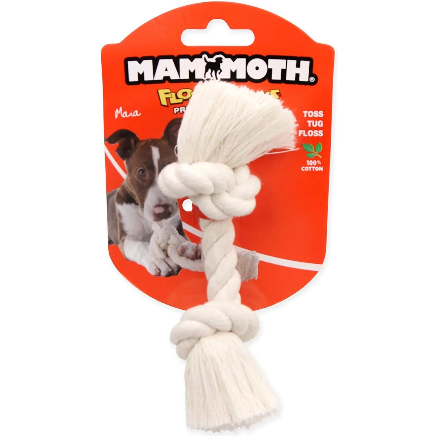Rope Bone Flossy White 2 Knot Bone - Image 2