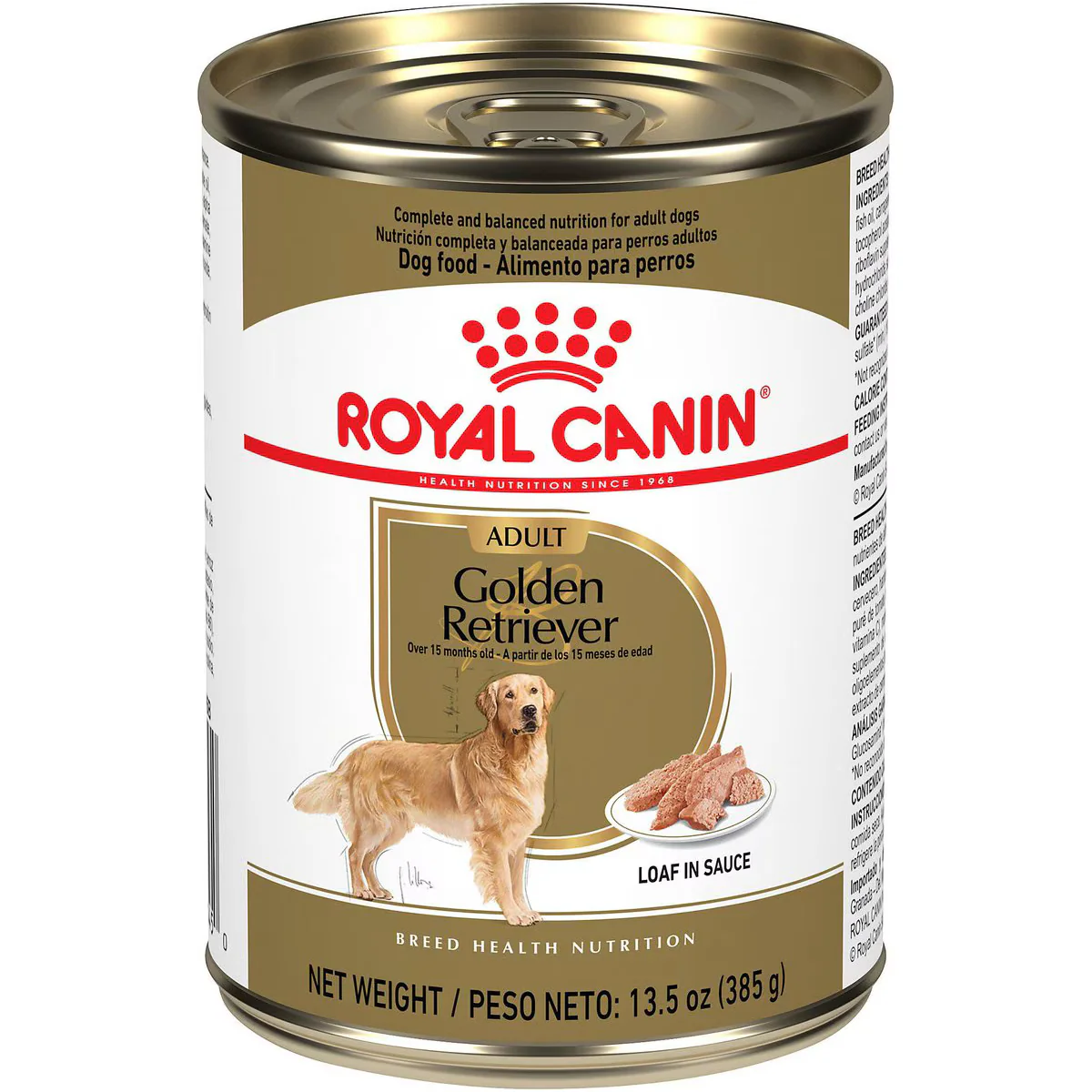 Royal Canin Breed Health Nutrition Golden Retriever Adult Loaf in Sauce Canned Dog Food