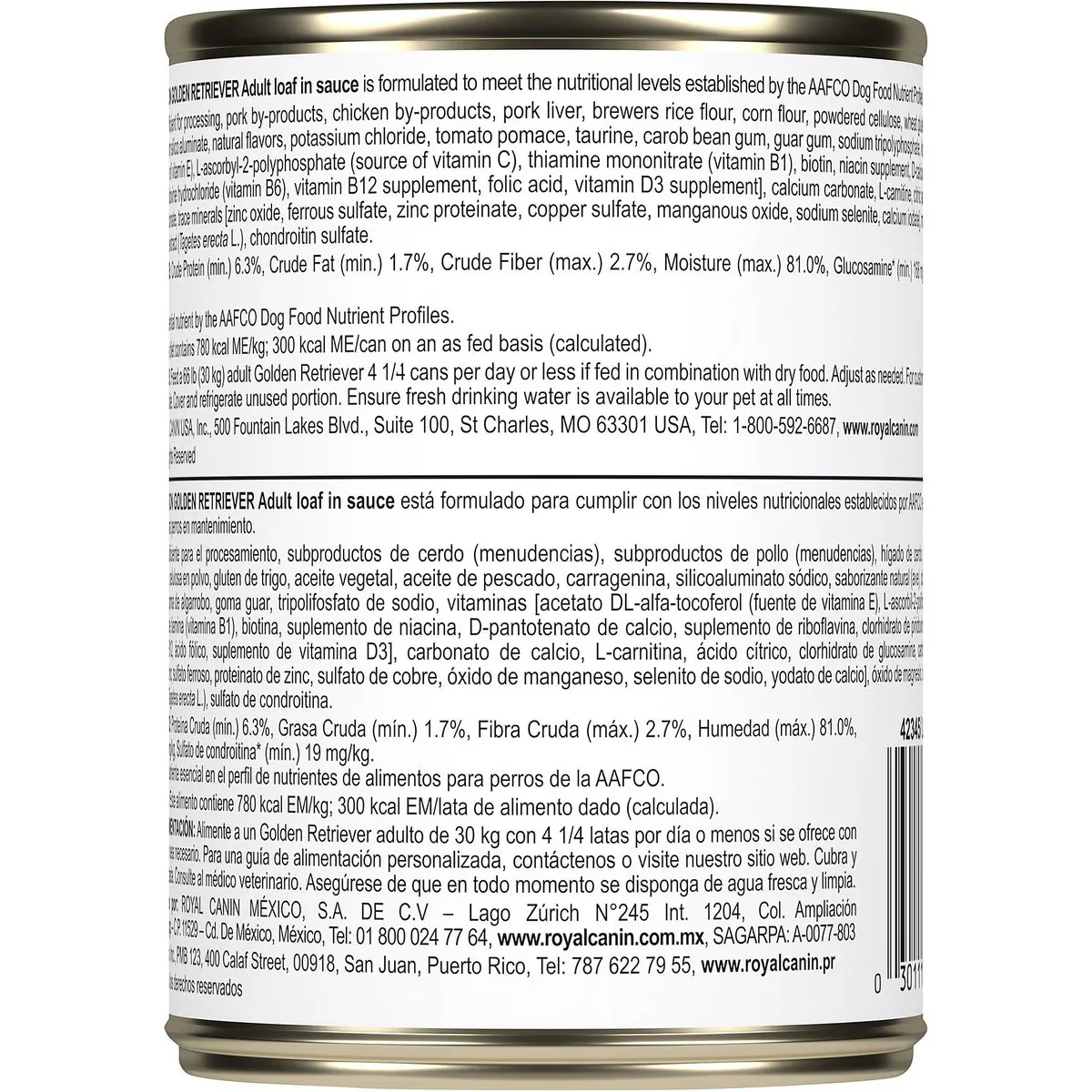 Royal Canin Breed Health Nutrition Golden Retriever Adult Loaf in Sauce Canned Dog Food - Image 2