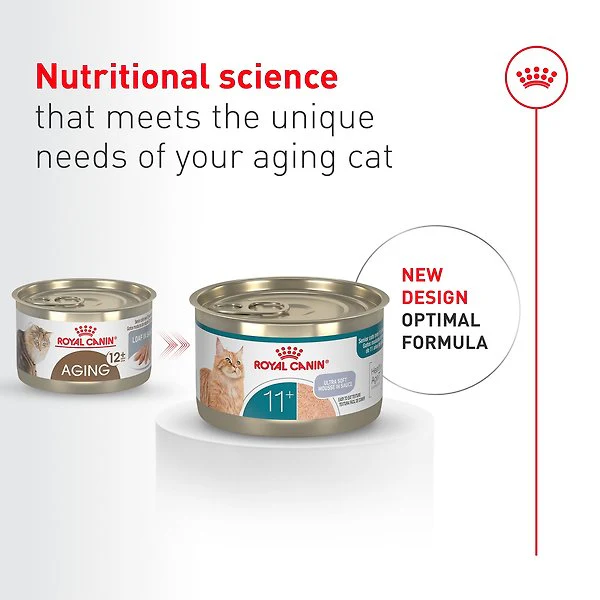 Royal Canin Feline Health Nutrition Aging 11+ Ultra Soft Mousse In Sauce Wet Canned Cat Food - Image 2