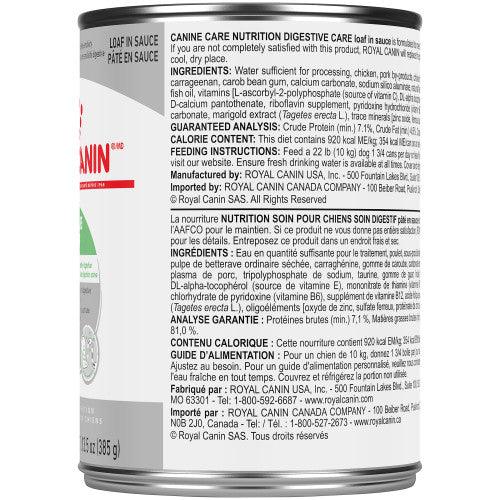 Royal Canin Canned Dog Food Digestive Care Loaf In Sauce - Image 4