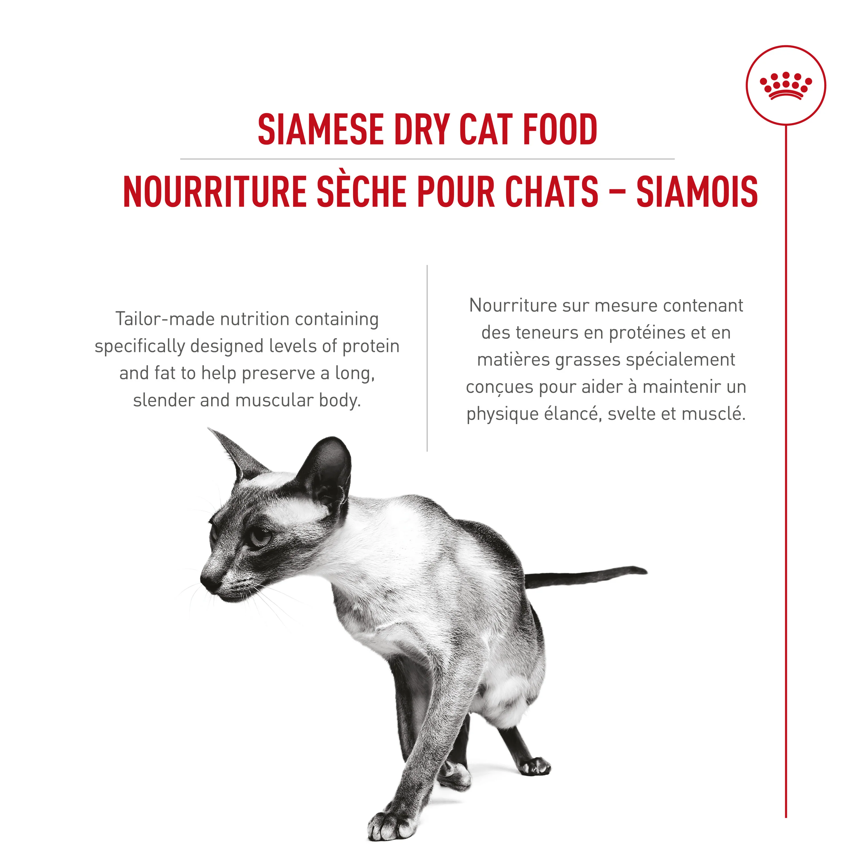 Royal Canin Feline Breed Nutrition Siamese Adult Dry Cat Food - Image 3