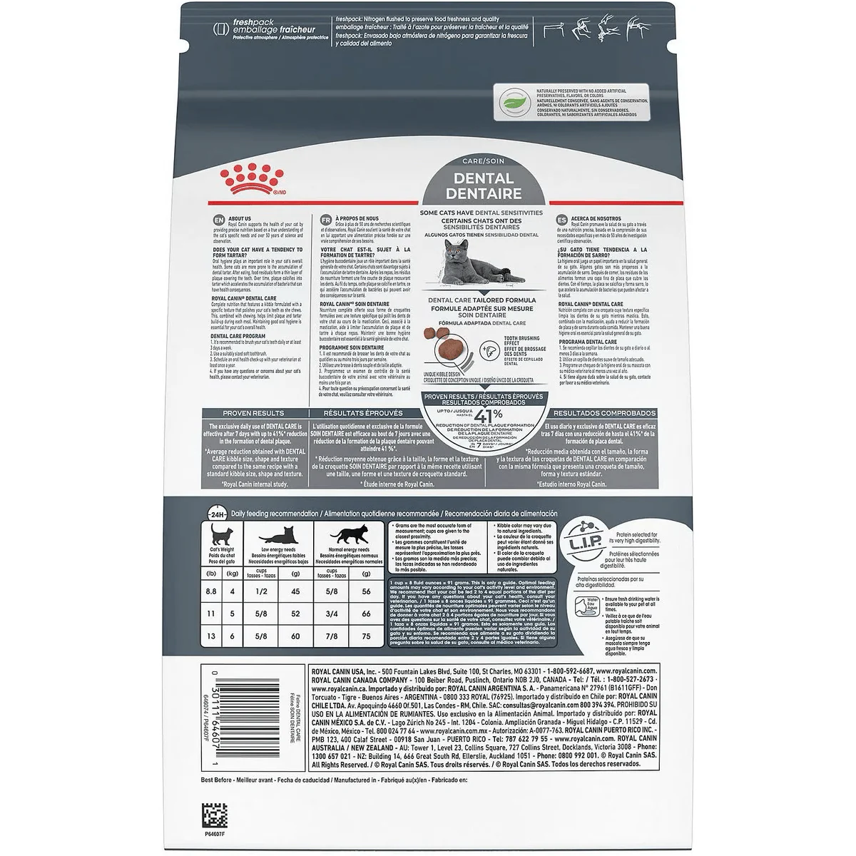 Royal Canin Feline Care Nutrition Dental Care Dry Cat Food - Image 4
