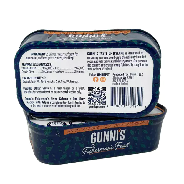 Gunni's Pet Salmon & Cod Liver Recipe With Kelp Food Topper For Dogs - Image 3