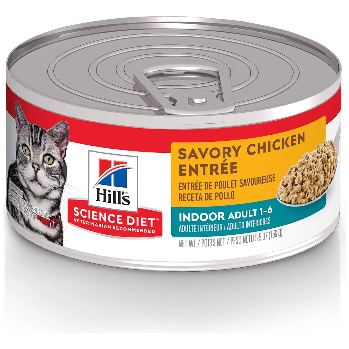Hill's Science Diet Feline Canned Indoor Chicken Entrée