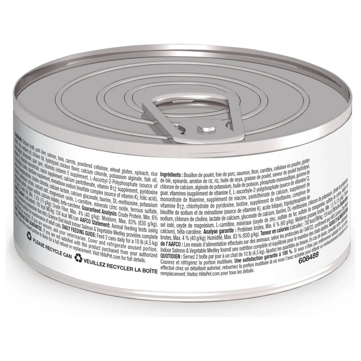 Hill's Science Diet Feline Canned Indoor Salmon & Vegetables - Image 2
