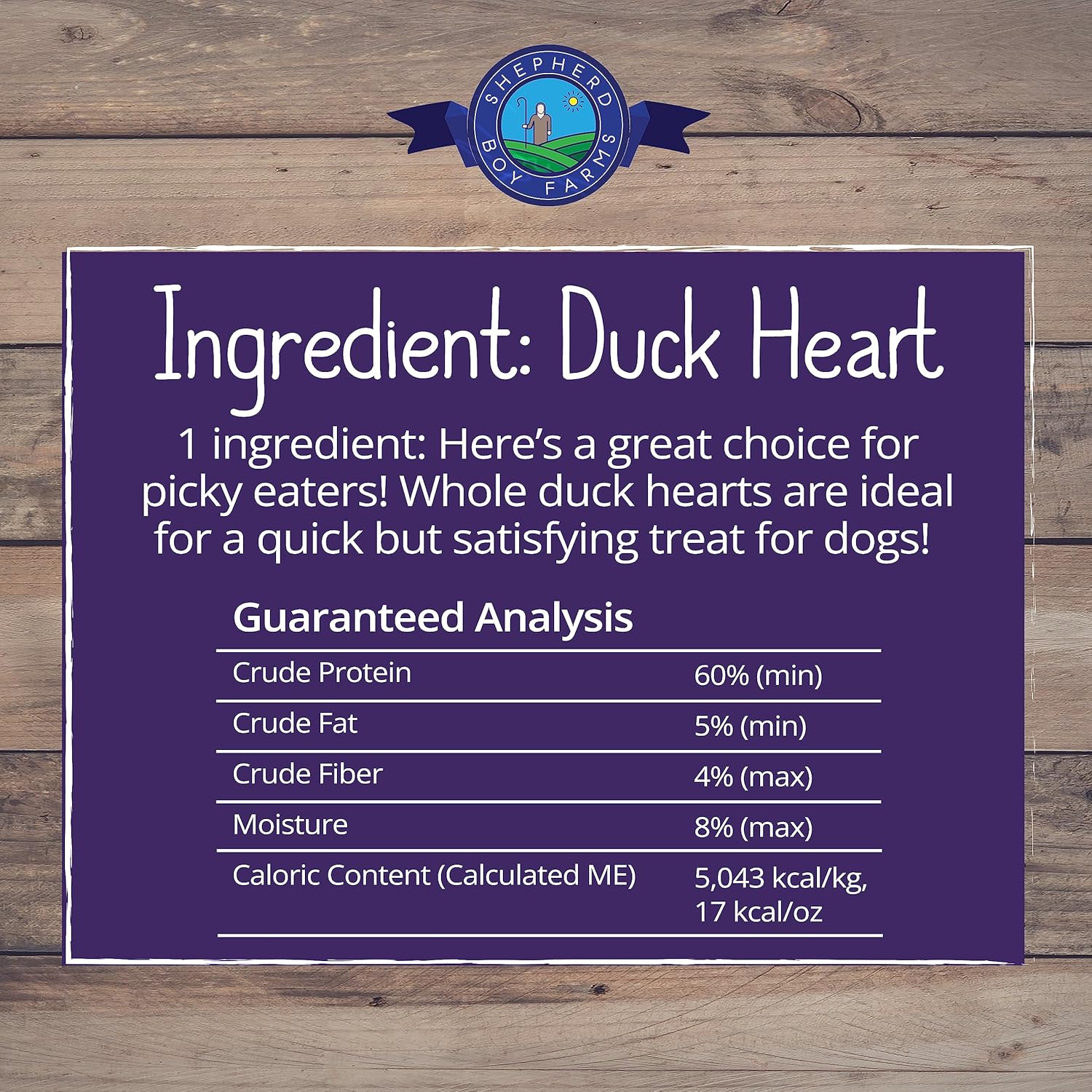 Shepherd Boy Farm Freeze Dried Duck Hearts - Image 5