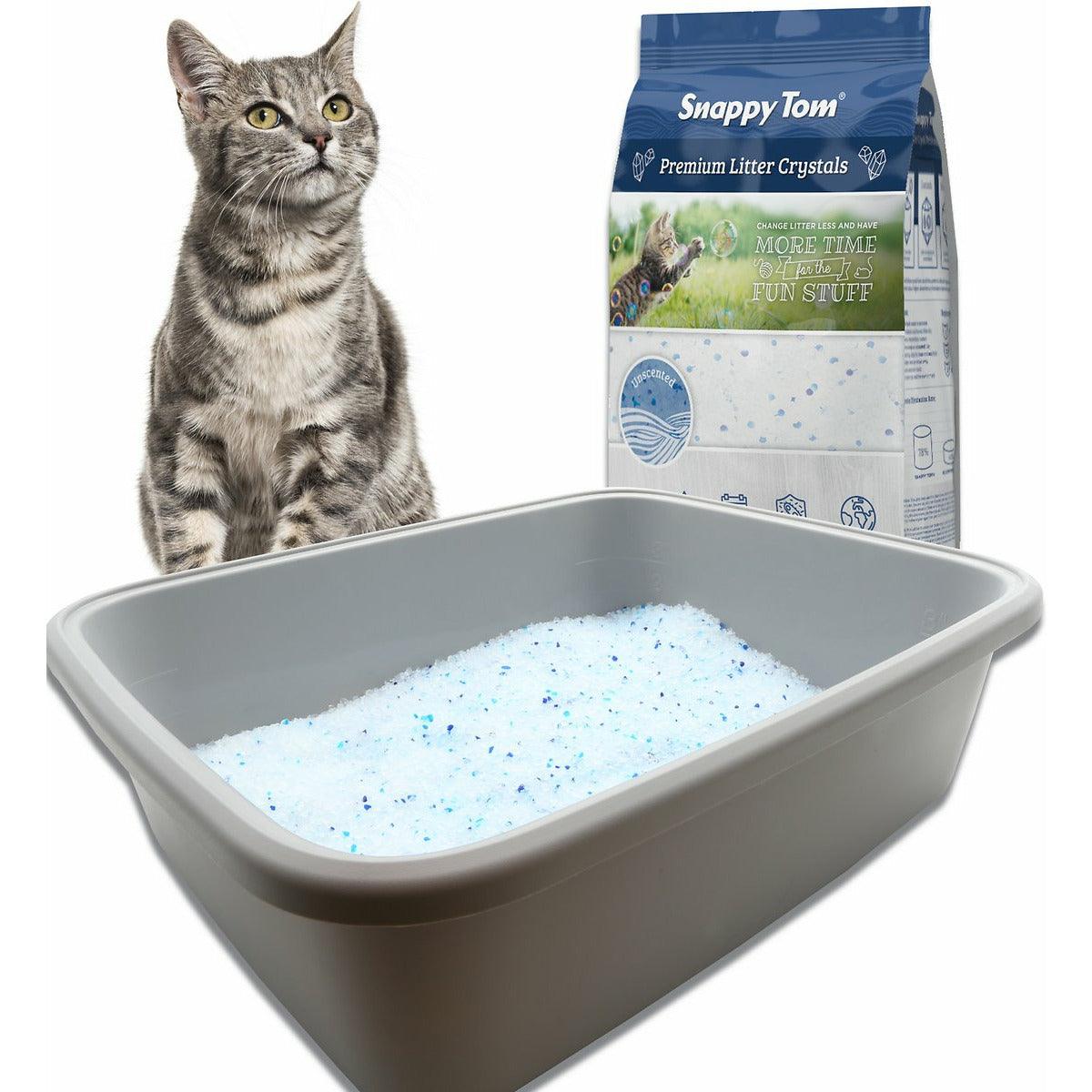 Snappy Tom Natural Unscented Non-Clumping Crystal Cat Litter - Image 2