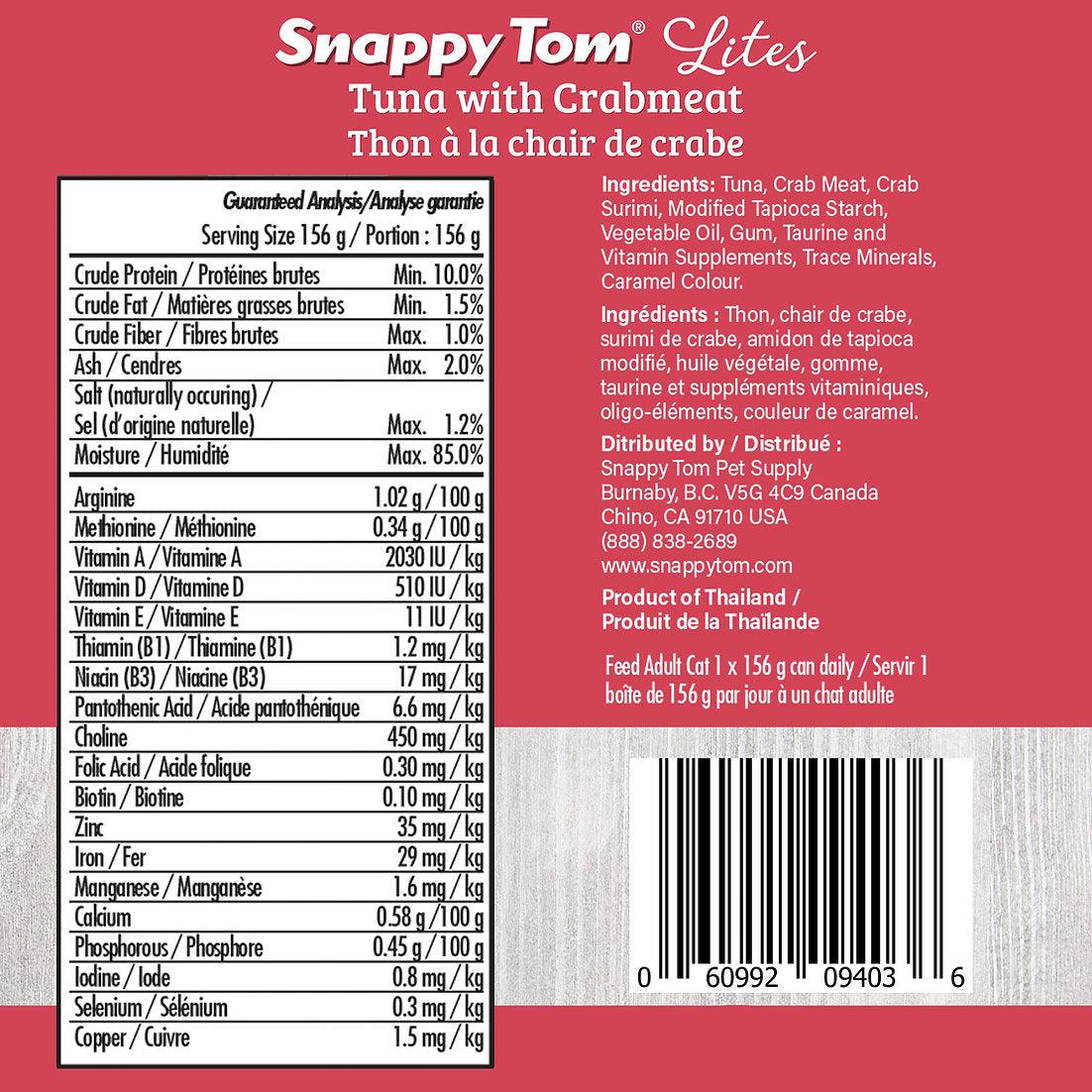 Snappy Tom Wet Cat Food Lites Tuna With Crabmeat - Image 3