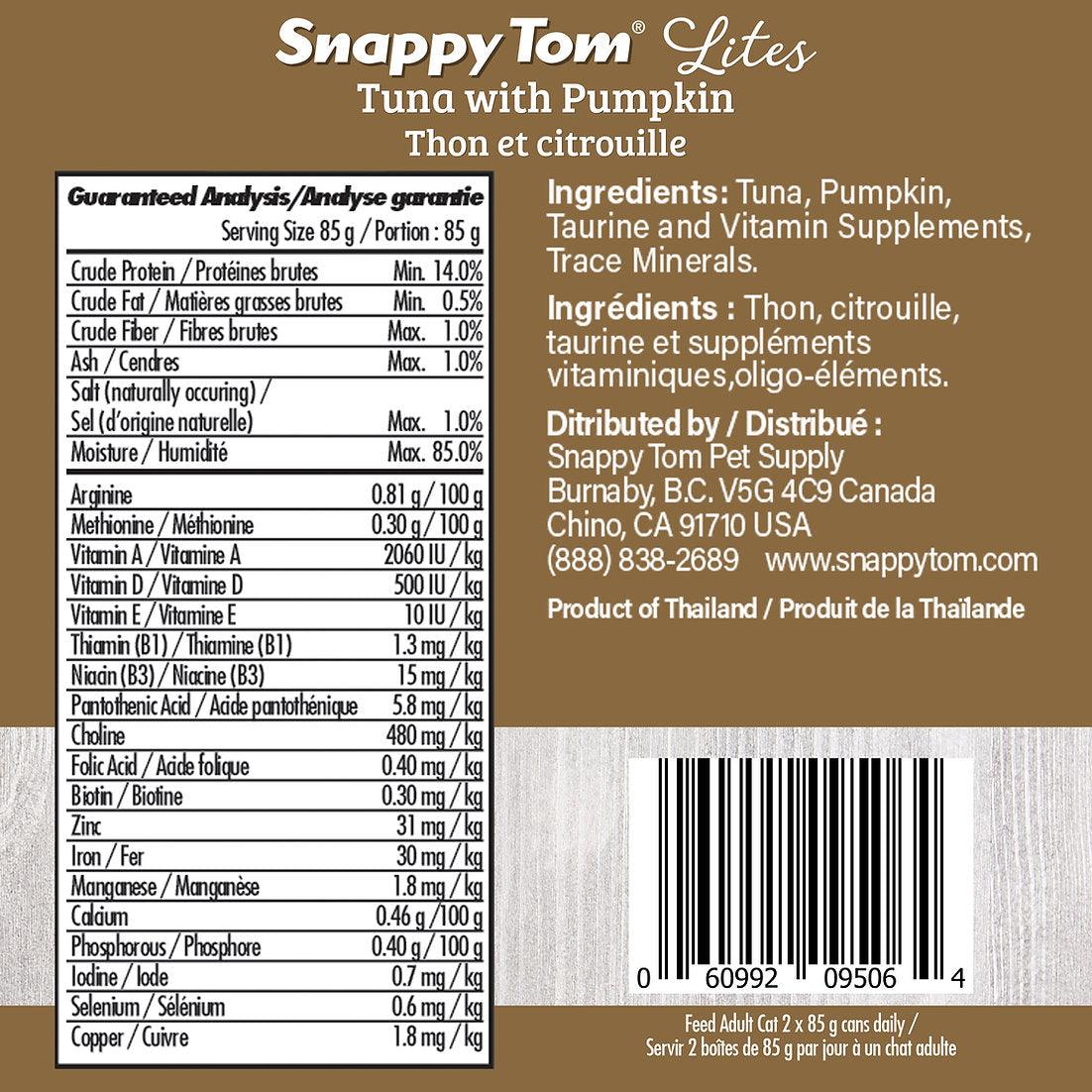 Snappy Tom Wet Cat Food Lites Tuna With Pumpkin - Image 3