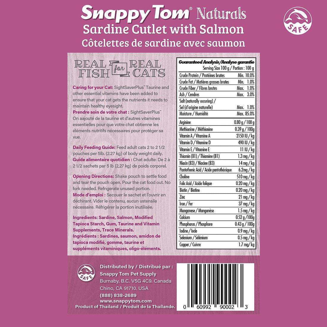 Snappy Tom Wet Cat Food Natural Pouches Sardine With Salmon - Image 3