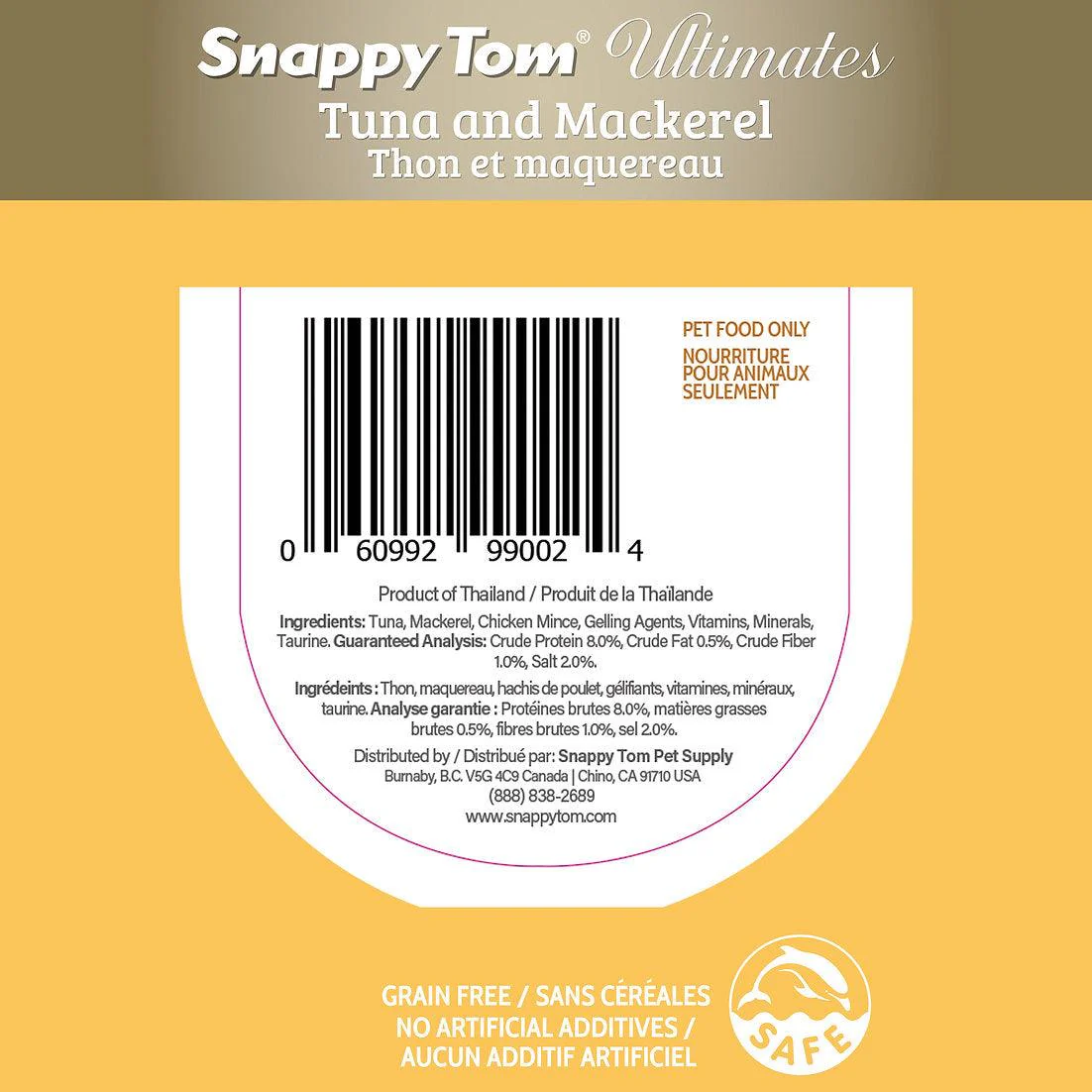 Snappy Tom Wet Cat Food Ultimates Tuna & Mackerel - Image 3