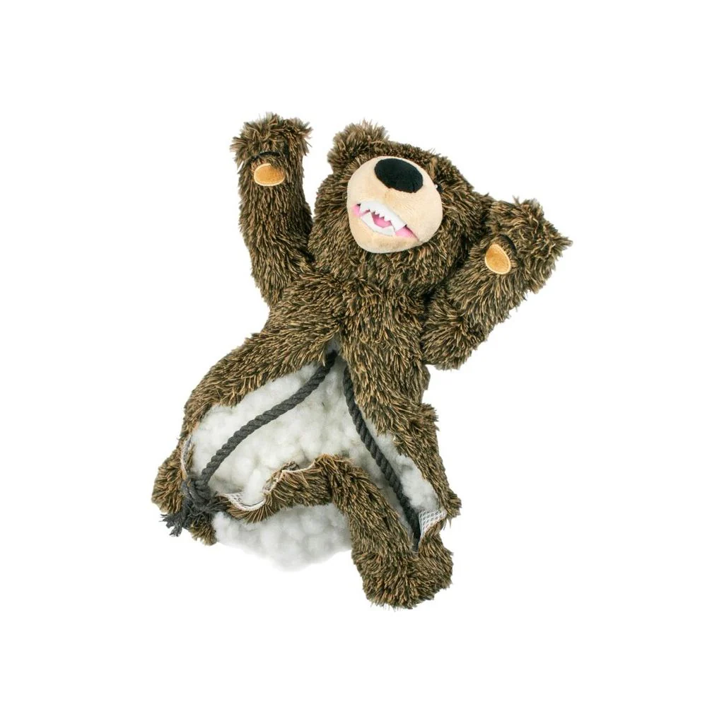 Tall Tails Plush Grizzly With Squeaker & Interior Rope - Image 4