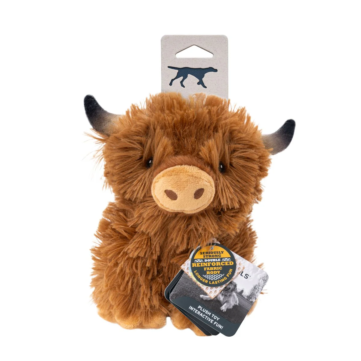 Tall Tails Plush Highland Cow Dog Toy - Image 4