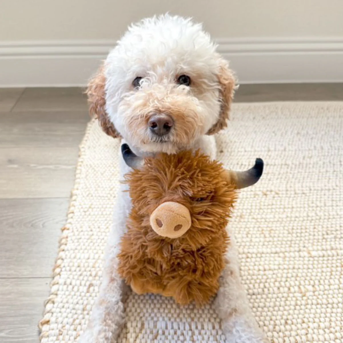 Tall Tails Plush Highland Cow Dog Toy - Image 5