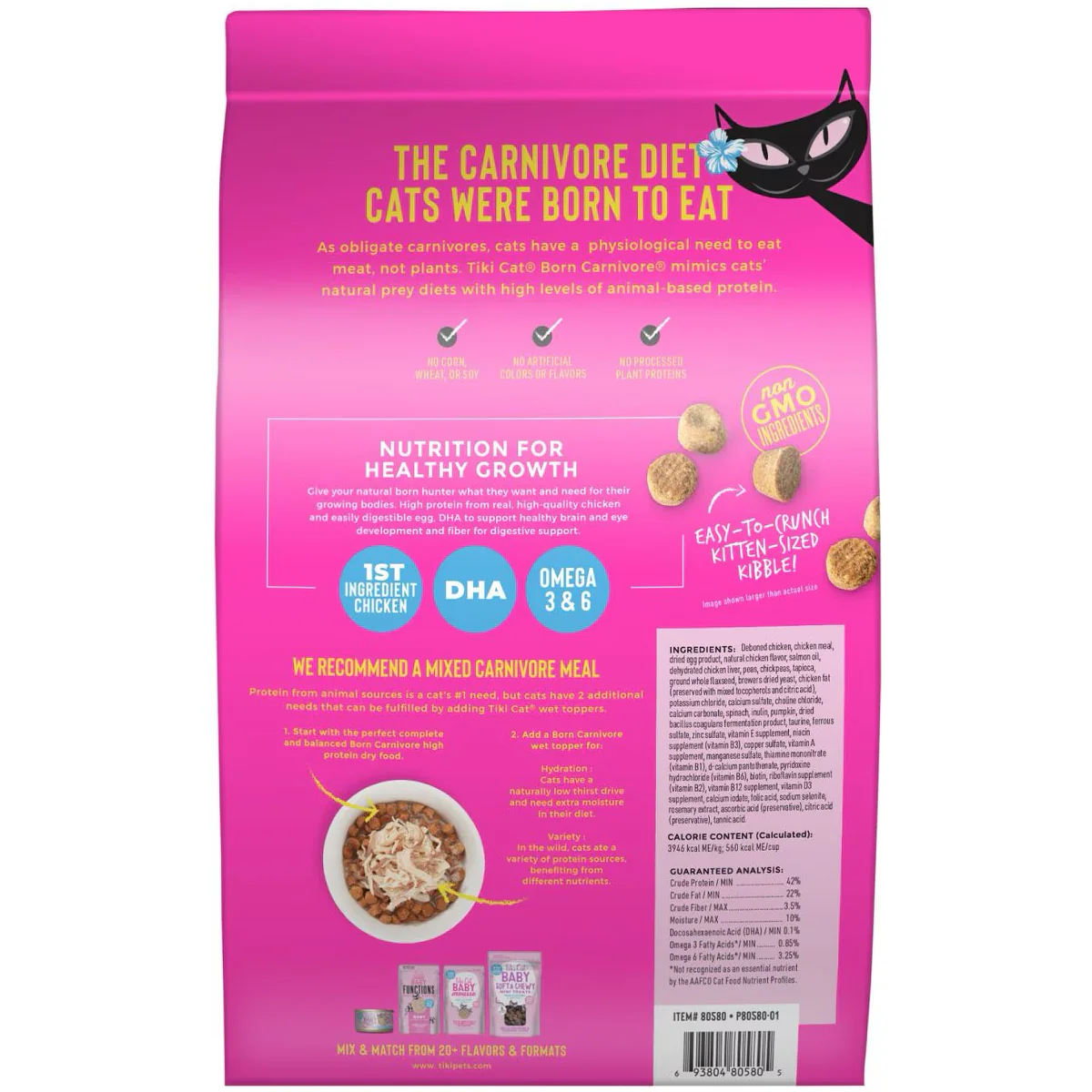 Tiki Cat Born Carnivore High Protein Kitten Chicken & Egg - Image 2