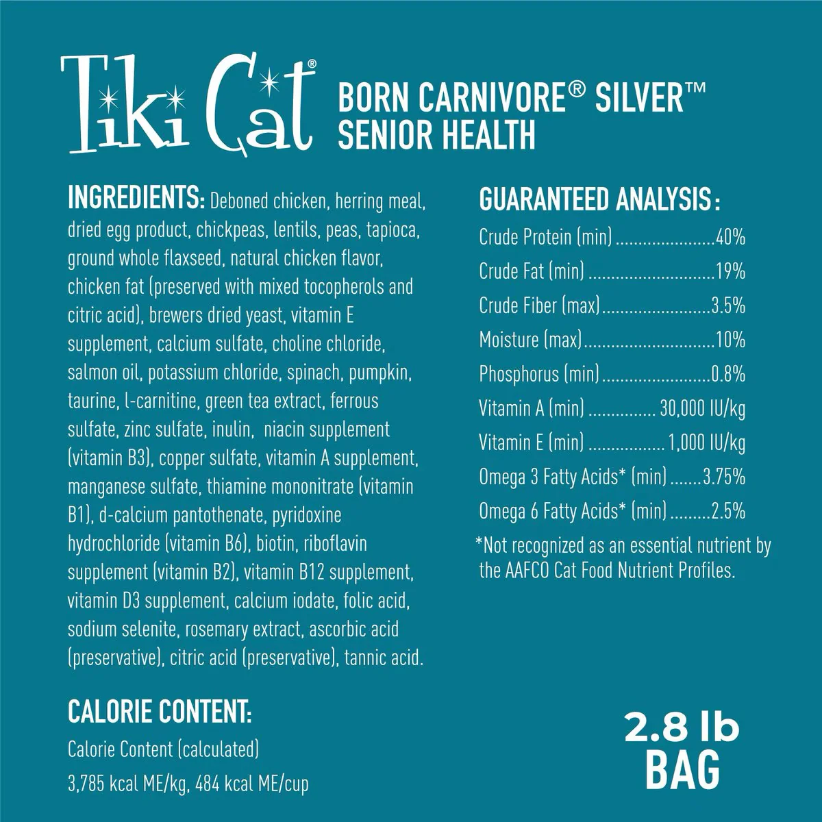 Tiki Cat Born Carnivore Silver Senior Chicken & Herring - Image 2