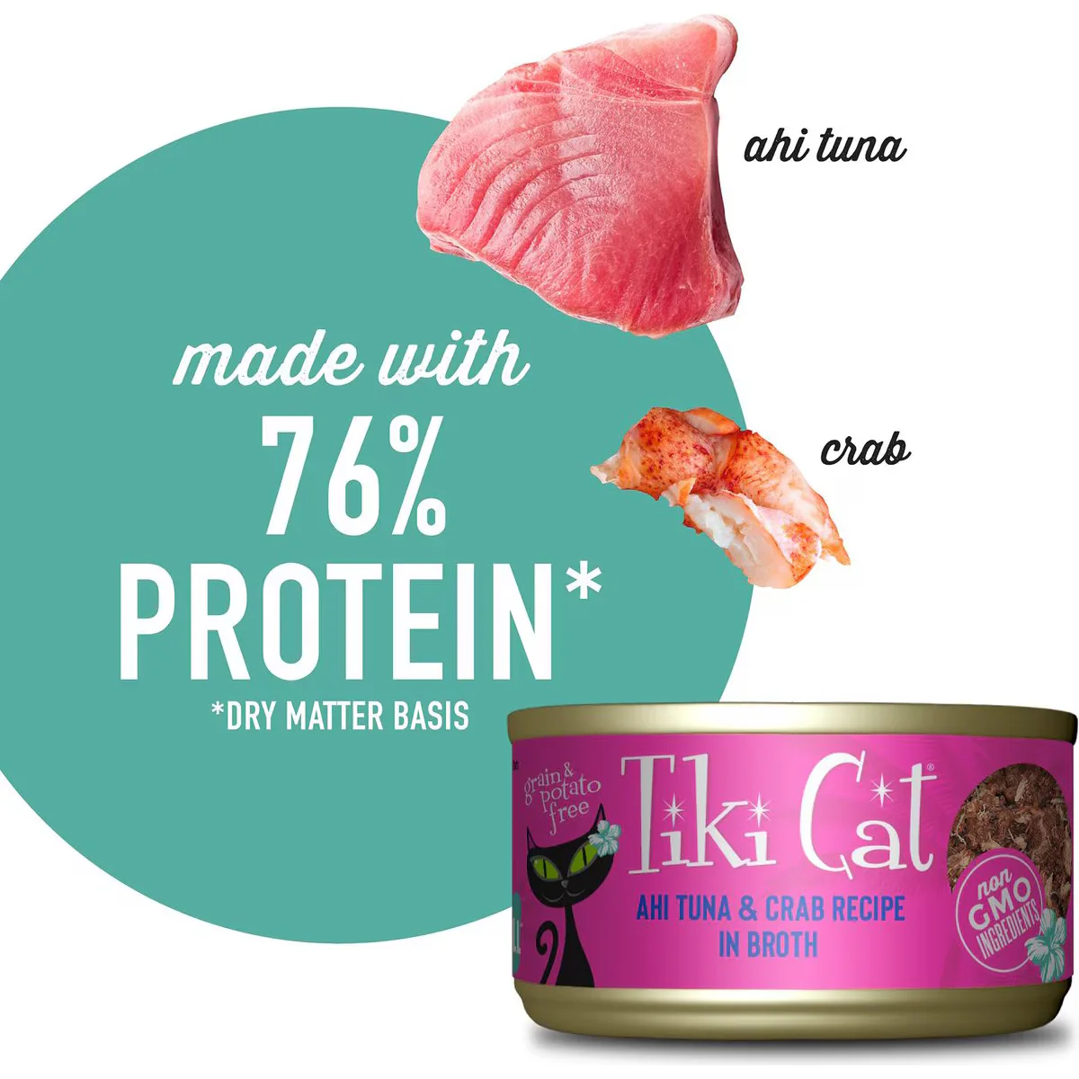 Tiki Cat Can Ahi Tuna & Crab Recipe In Broth - Image 3