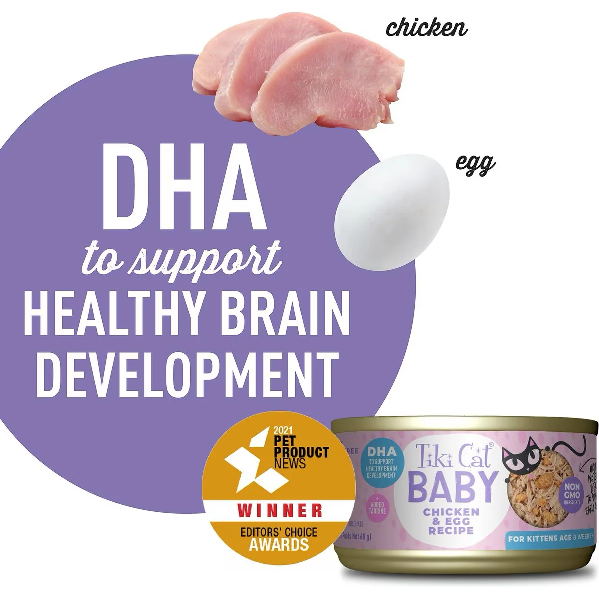 Tiki Cat Can Baby Kitten Whole Food Chicken & Egg - Image 3