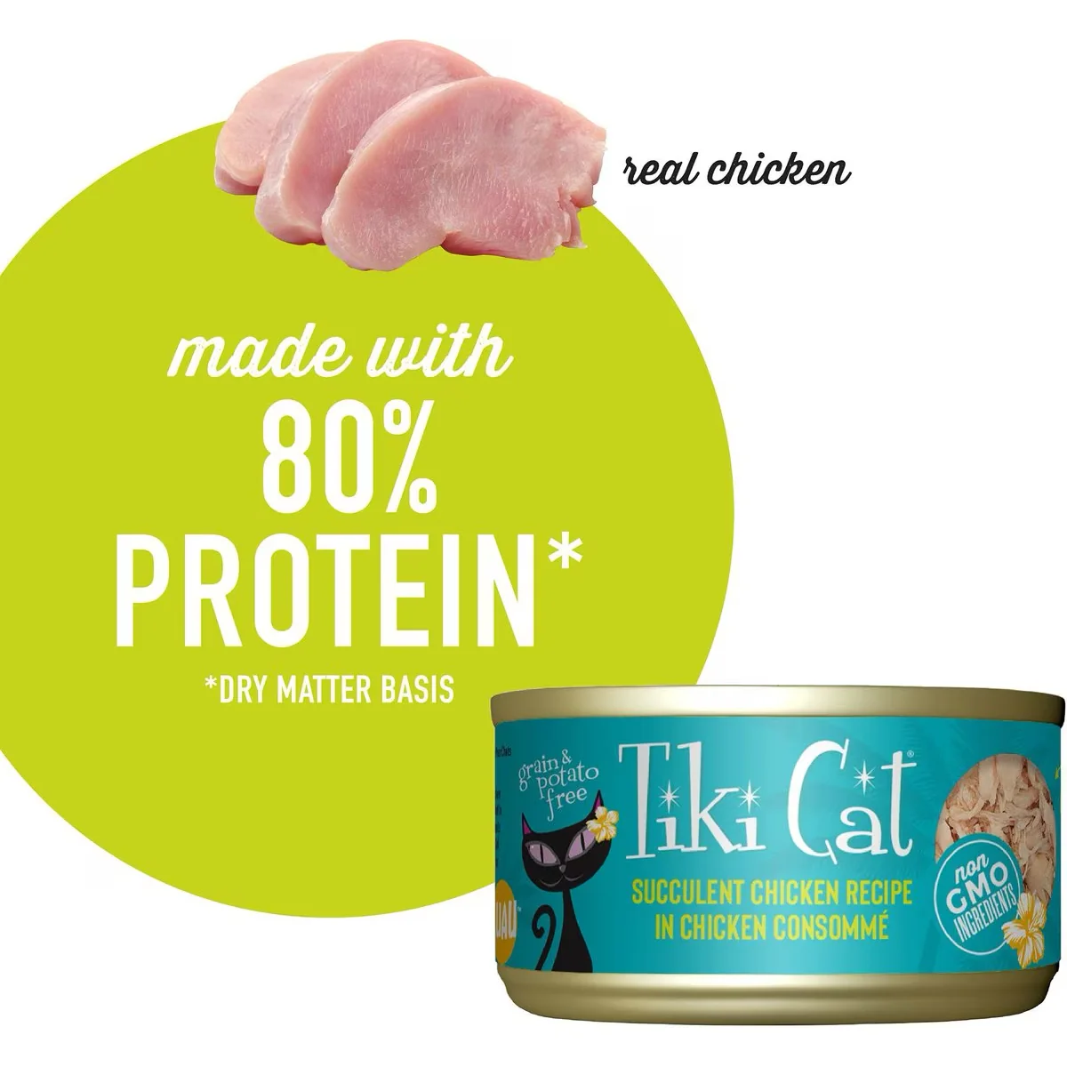 Tiki Cat Can Luau Chicken In Chicken Consommé - Image 3