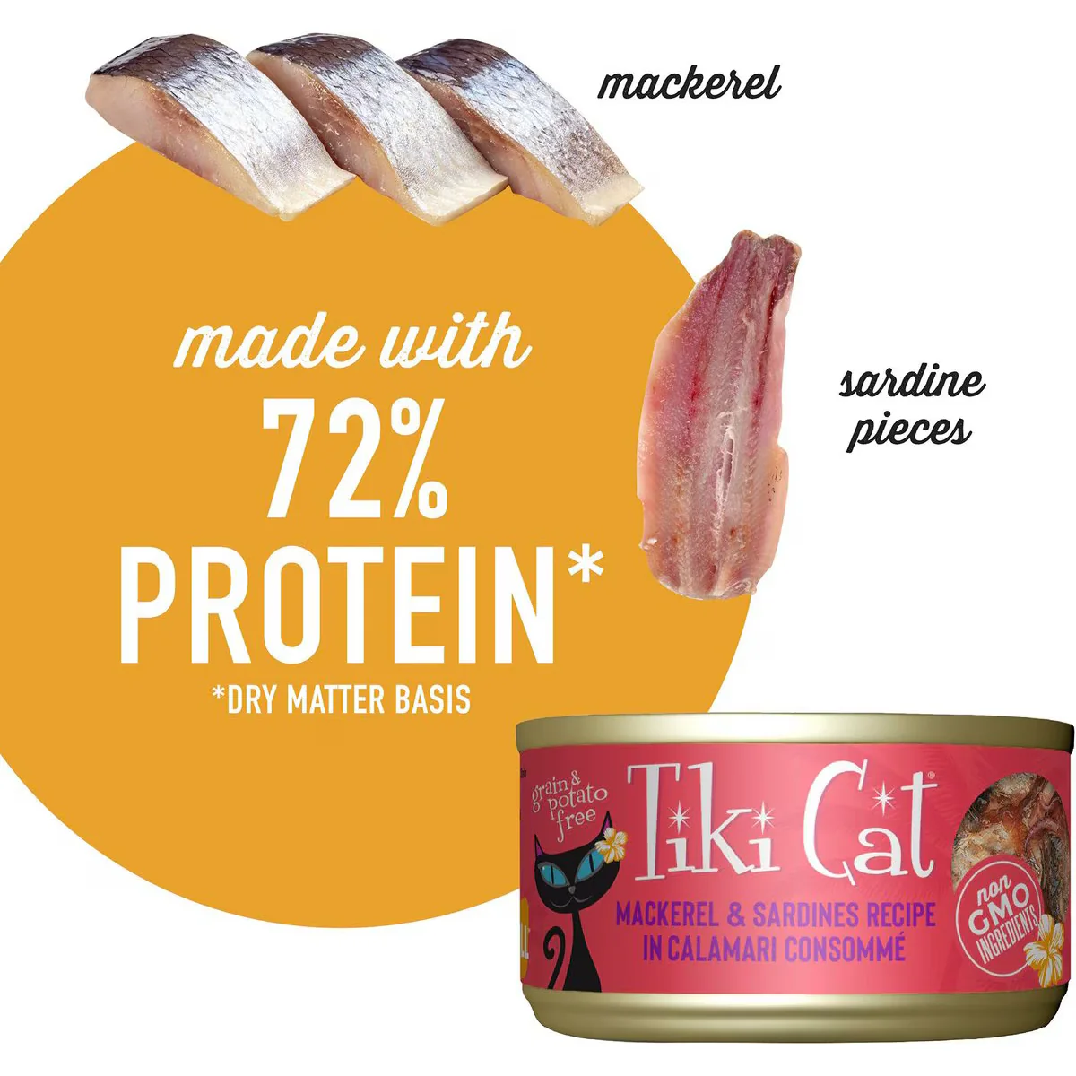 Tiki Cat Can Mackerel & Sardine Calamari Consommé - Image 3