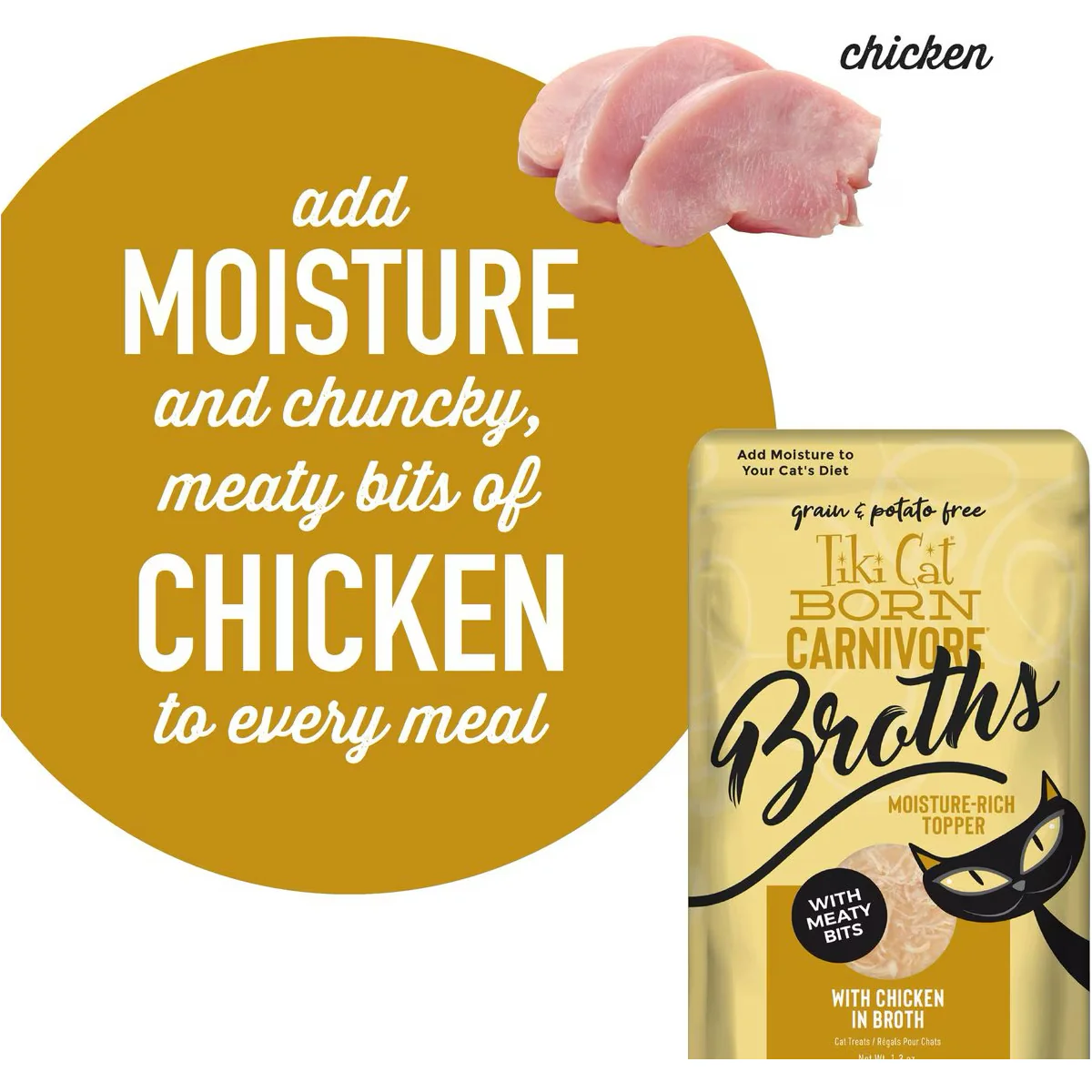 Tiki Cat Pouch Broths Grain Free Chicken - Image 5