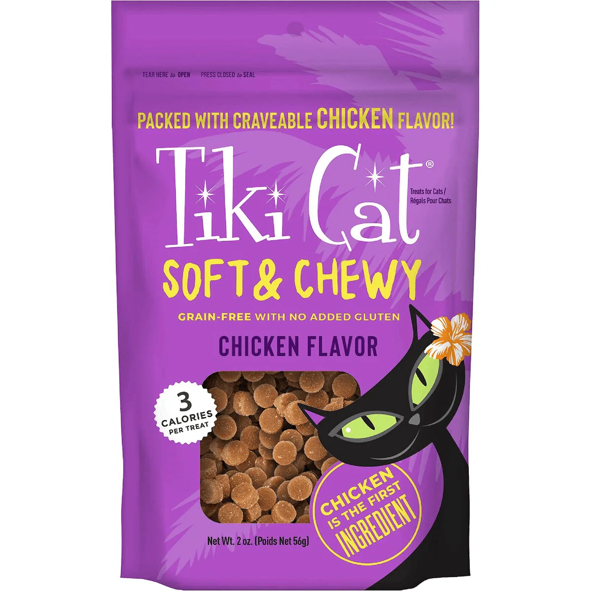 Tiki Cat Treats Grain Free Soft & Chewy Chicken