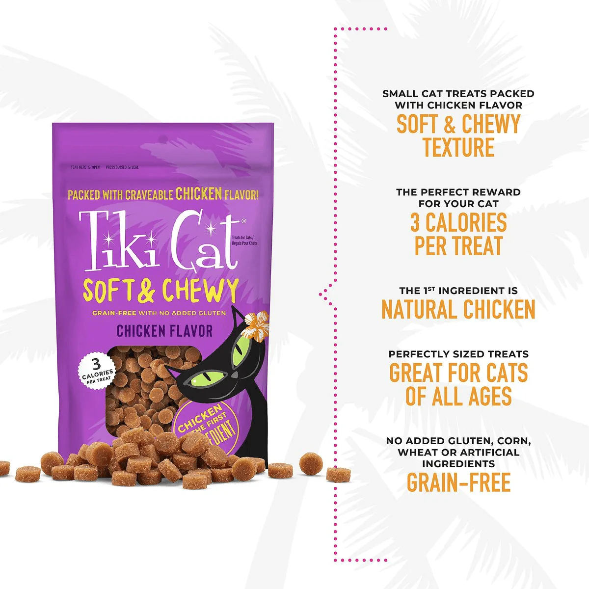 Tiki Cat Treats Grain Free Soft & Chewy Chicken - Image 5