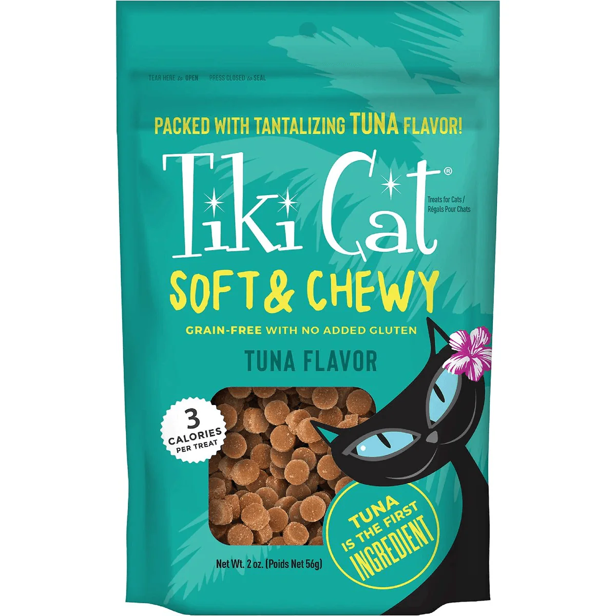Tiki Cat Treats Grain Free Soft & Chewy Tuna