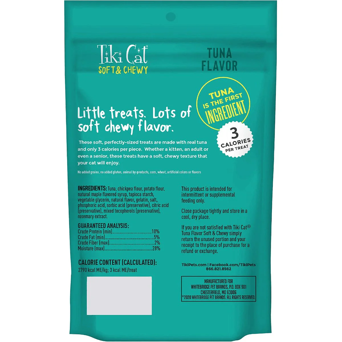 Tiki Cat Treats Grain Free Soft & Chewy Tuna - Image 2