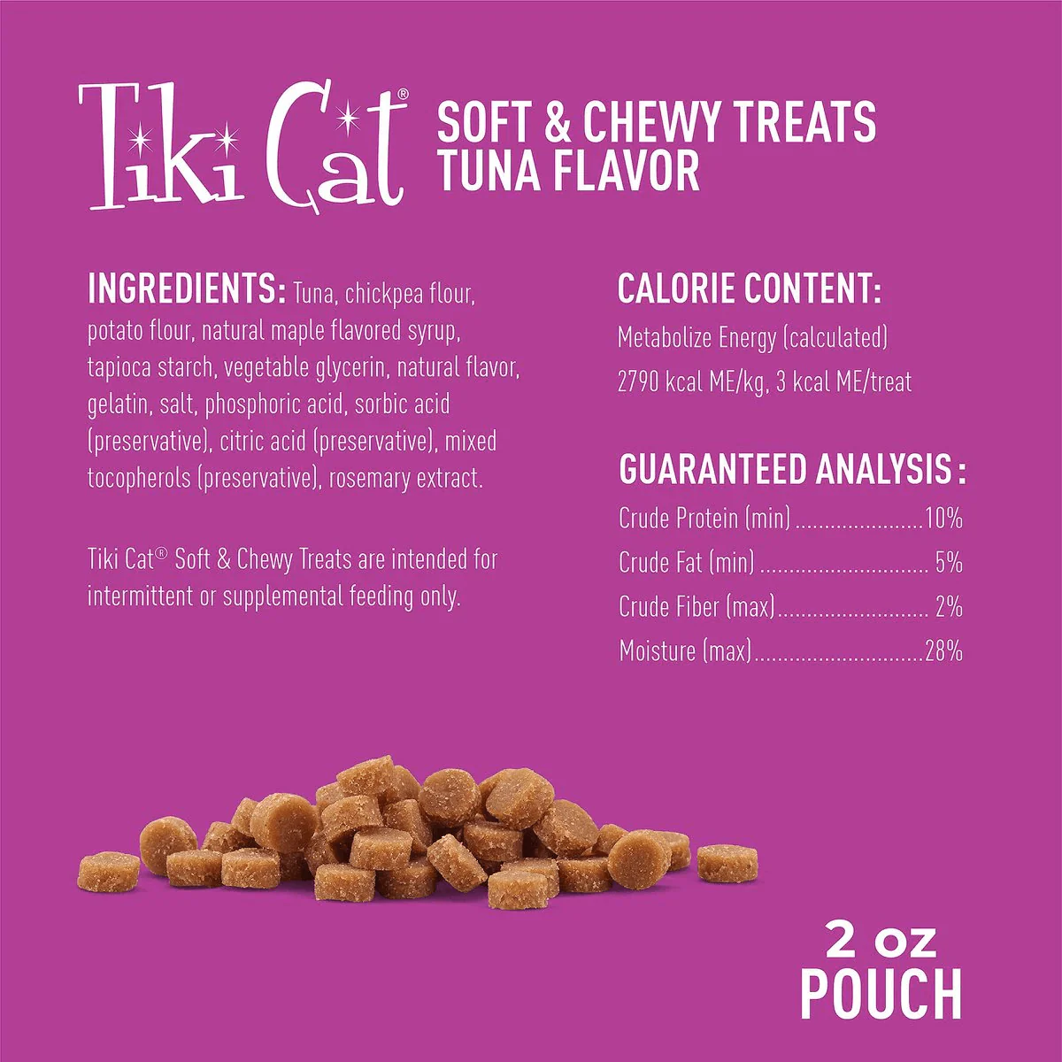 Tiki Cat Treats Grain Free Soft & Chewy Tuna - Image 3