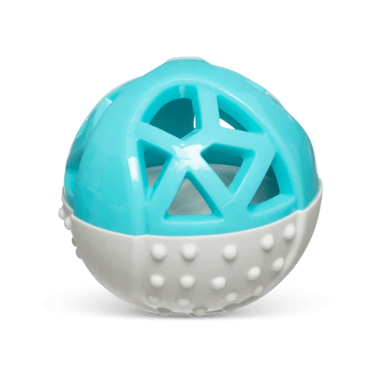 Totally Pooched Catch N Squeak Rubber Ball Teal