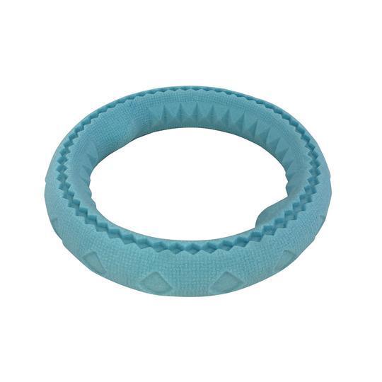 Totally Pooched Chew N Tug Rubber Ring Teal - Image 2