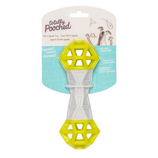 Totally Pooched Flex N Squeak Rubber Toy Green - Image 4