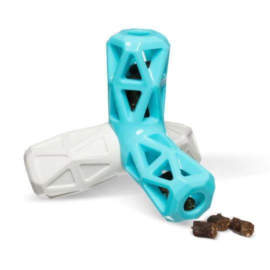 Totally Pooched Squeak N Stuff Rubber Toy Teal - Image 3
