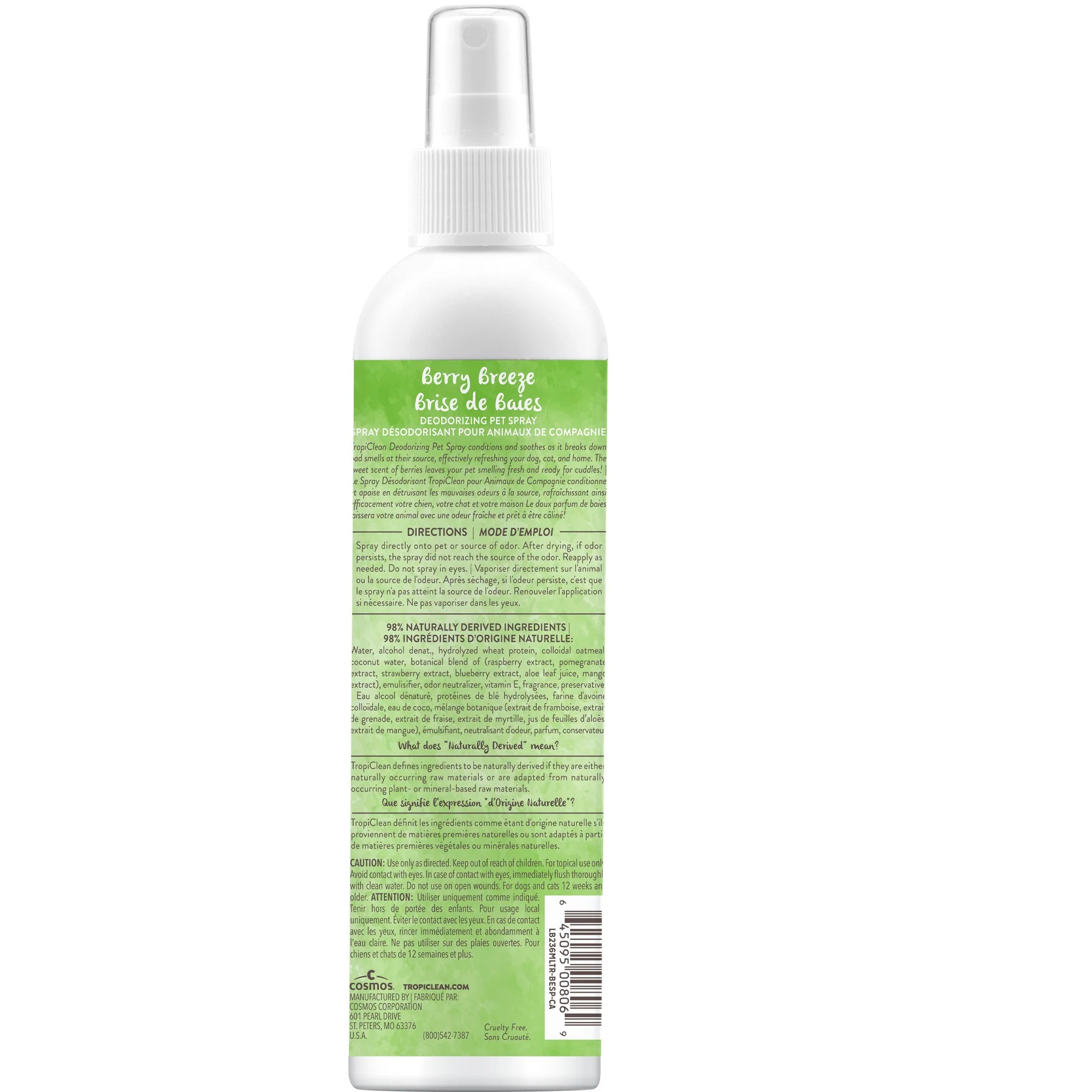 TropiClean Berry Breeze Deodorizing Spray for Pets - Image 2