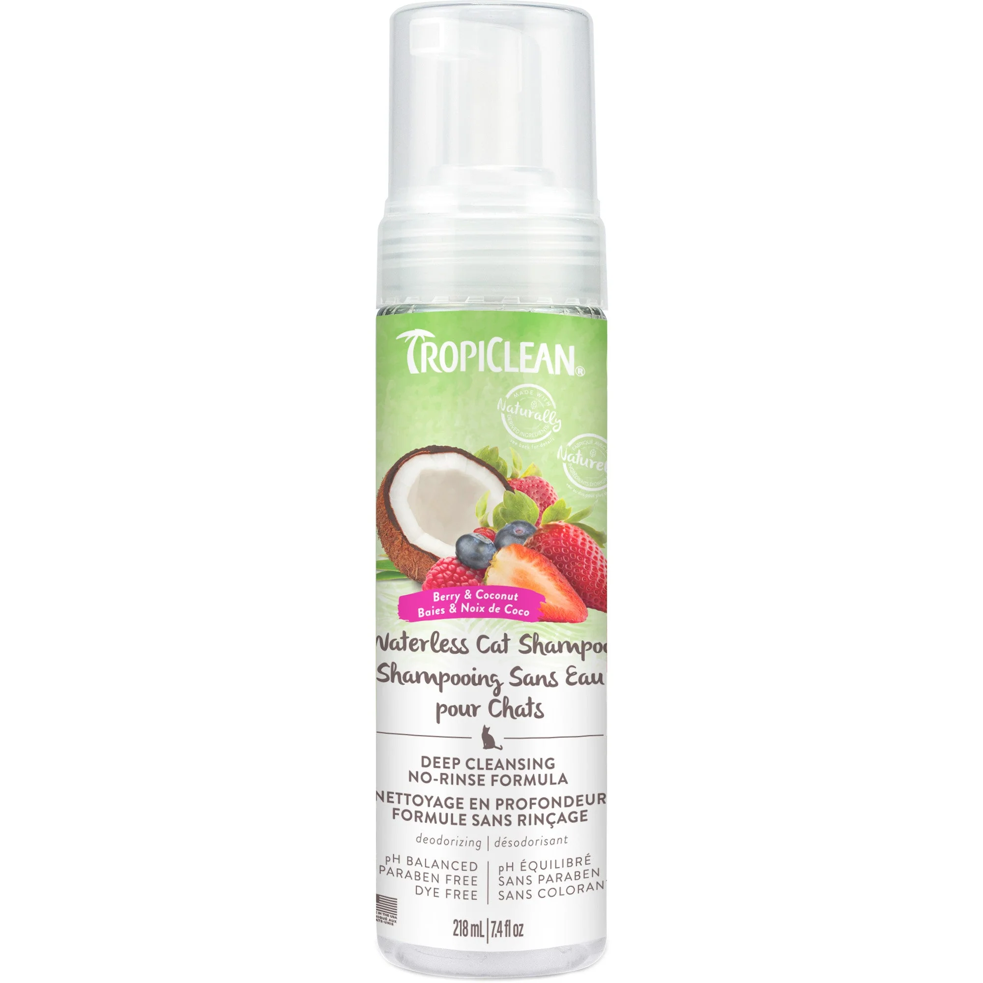 TropiClean Deep Cleansing Waterless Cat Shampoo