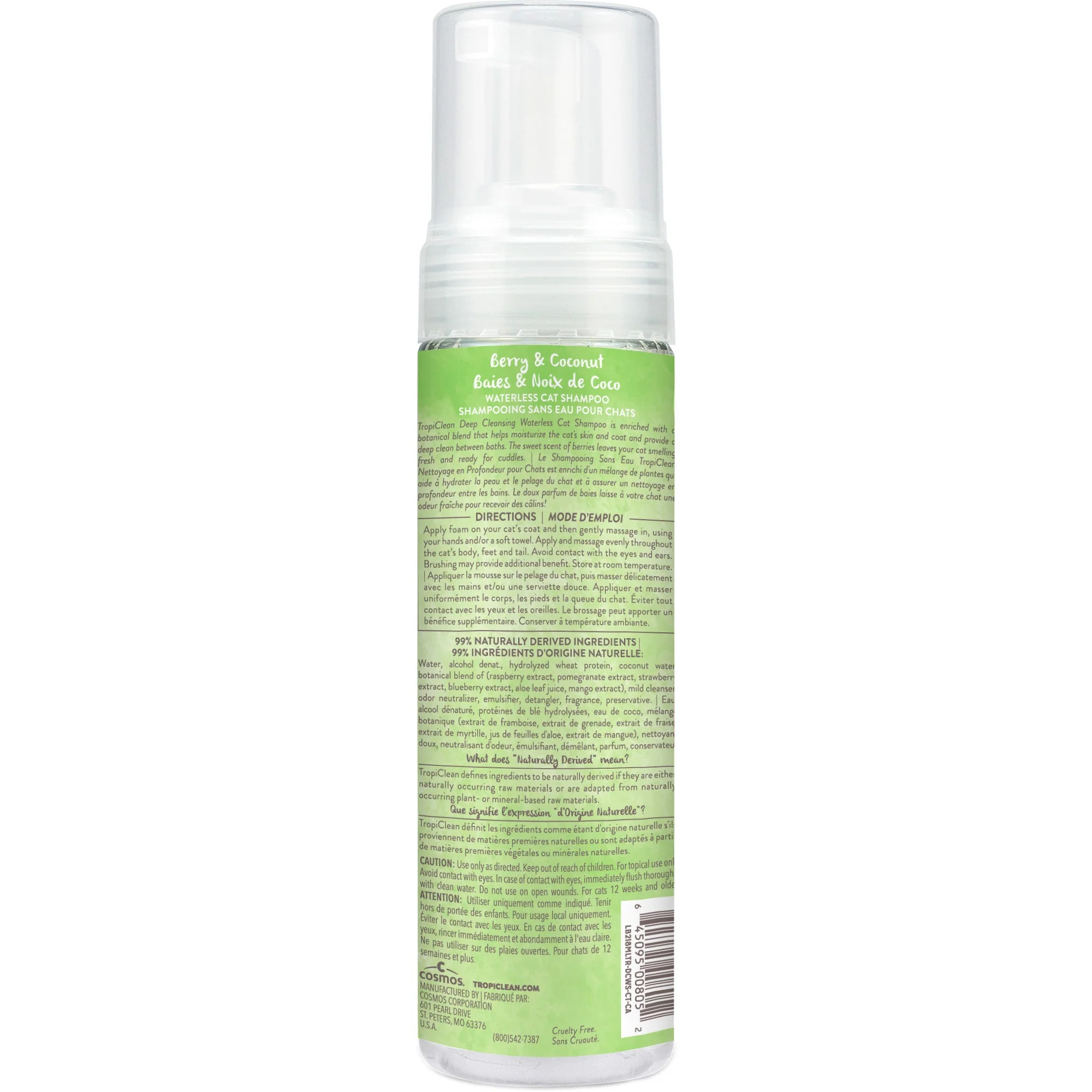 TropiClean Deep Cleansing Waterless Cat Shampoo - Image 2