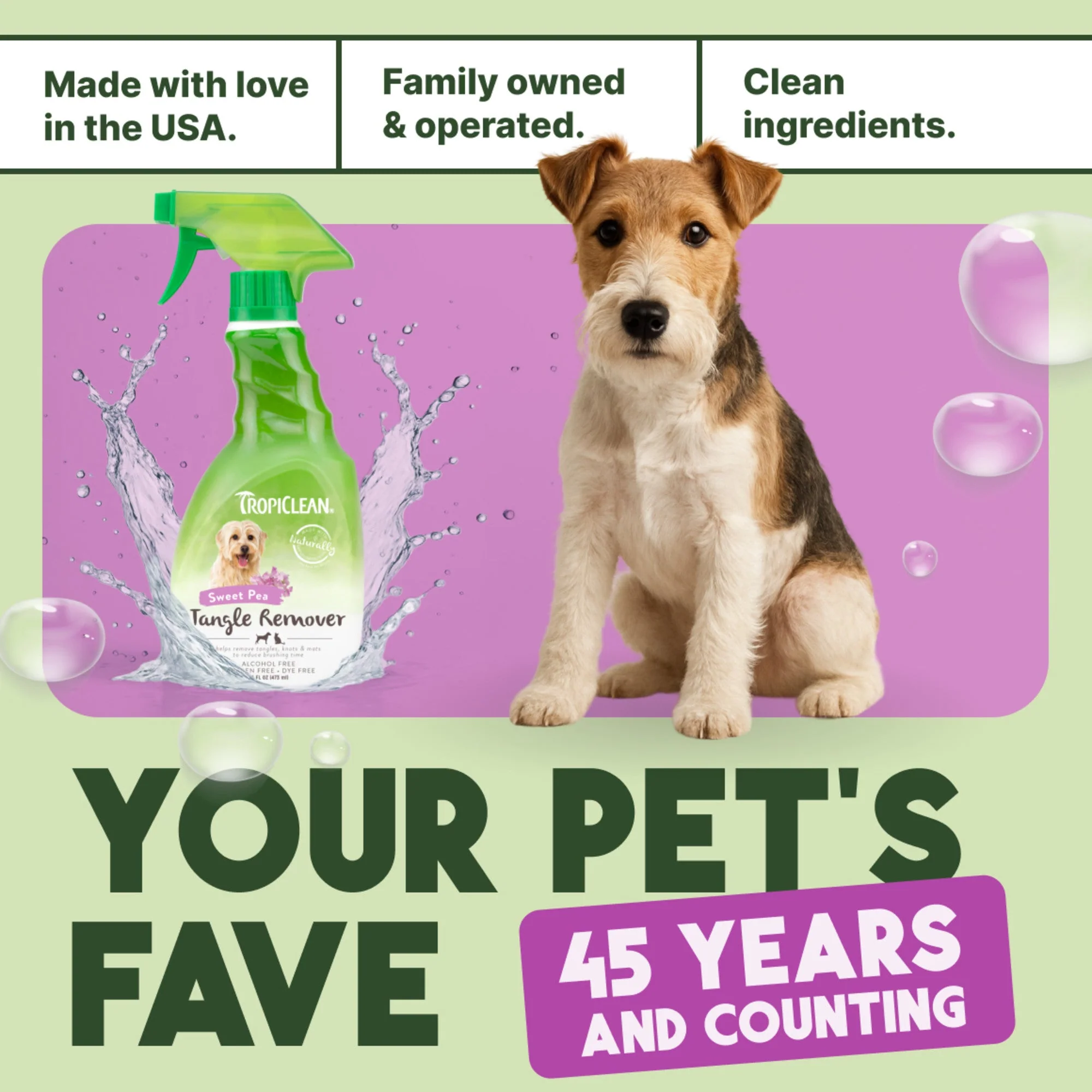 TropiClean Sweet Pea Tangle Remover Spray for Pets - Image 7