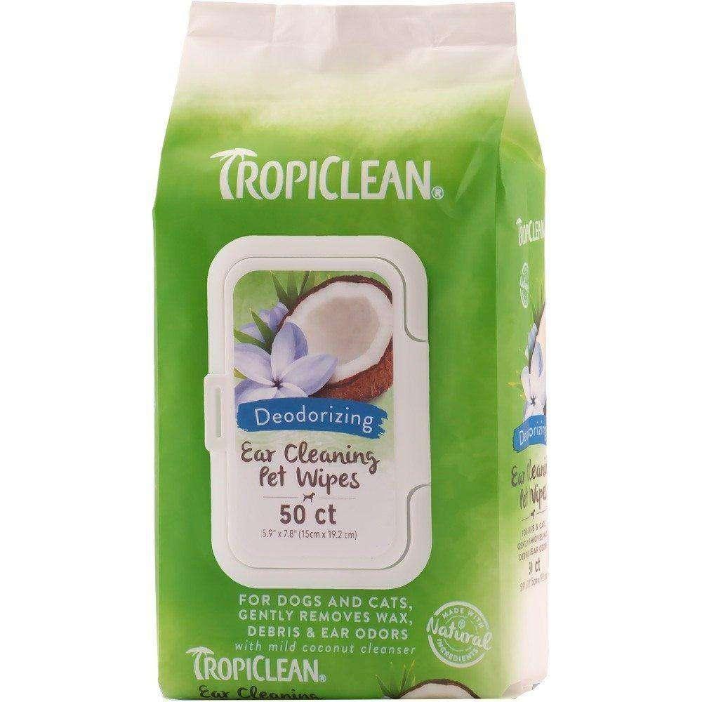 TropiClean Dog & Cat Ear Wipes