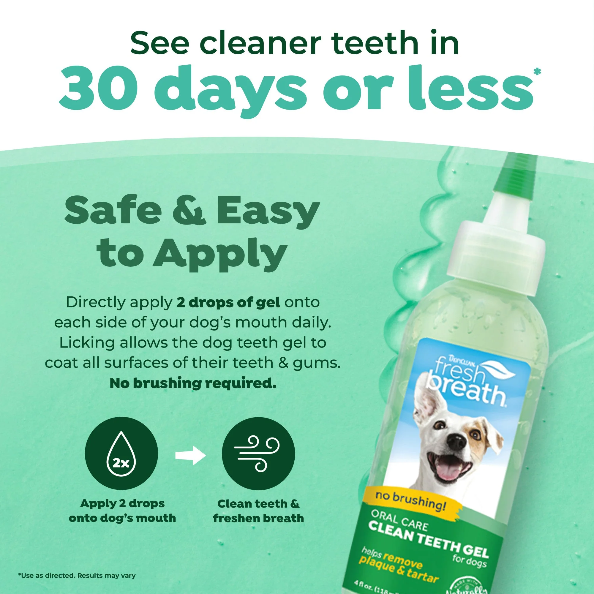 TropiClean Fresh Breath No Brushing Clean Teeth Dental & Oral Care Gel for Dogs - Image 13