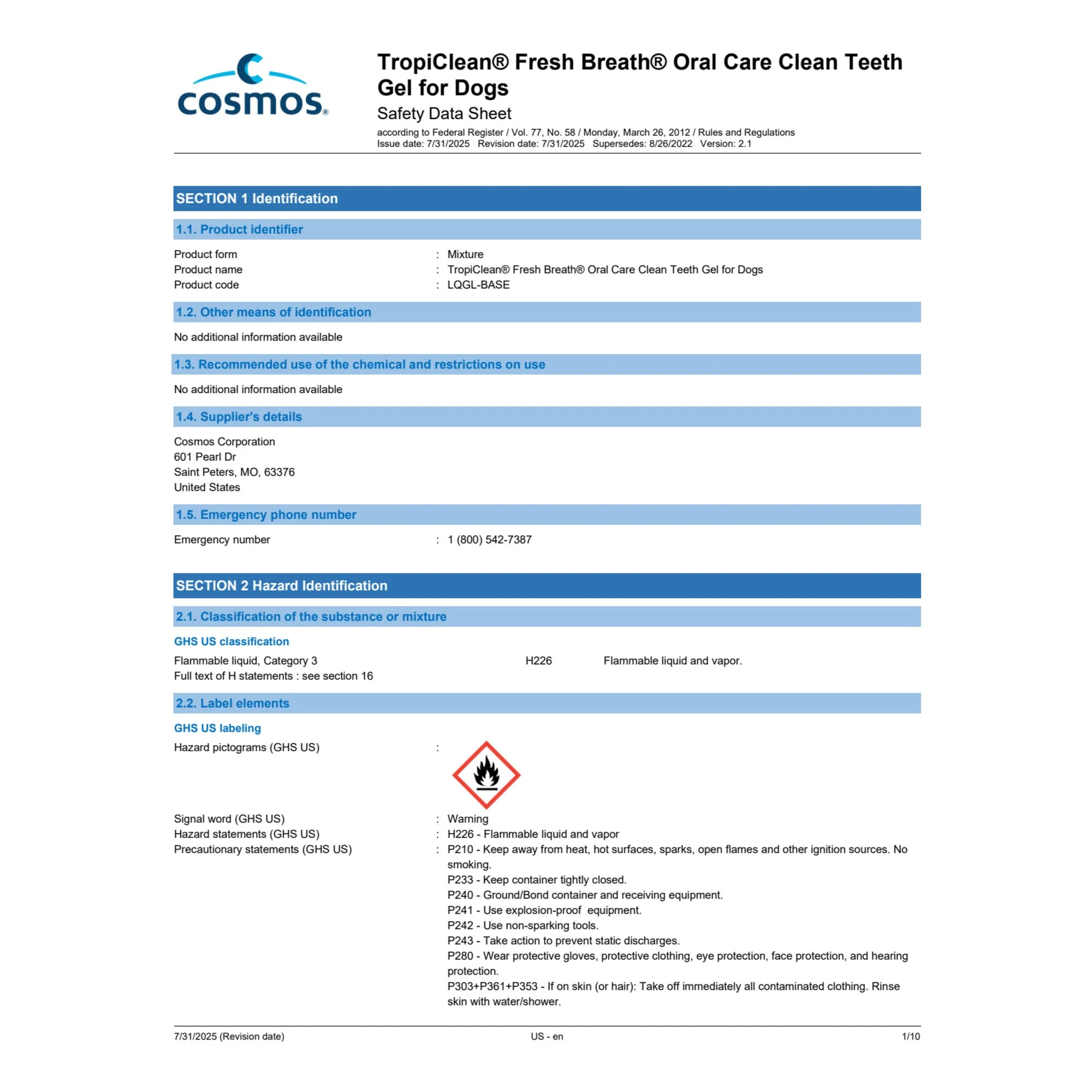 TropiClean Fresh Breath No Brushing Clean Teeth Dental & Oral Care Gel for Dogs - Image 18