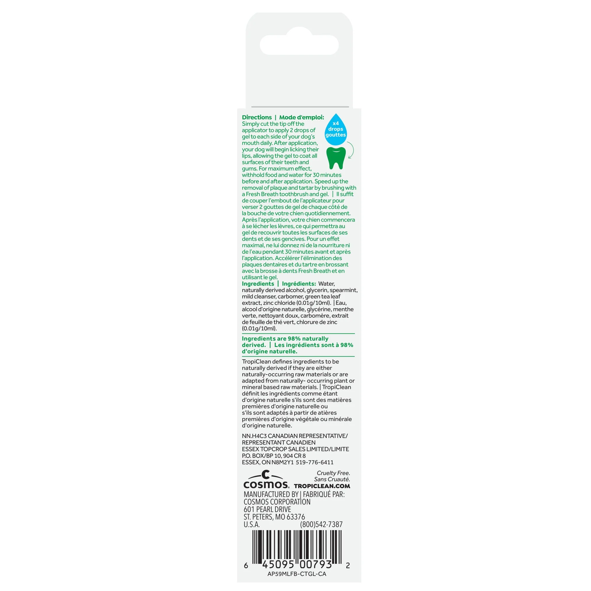 TropiClean Fresh Breath No Brushing Clean Teeth Dental & Oral Care Gel for Dogs - Image 2