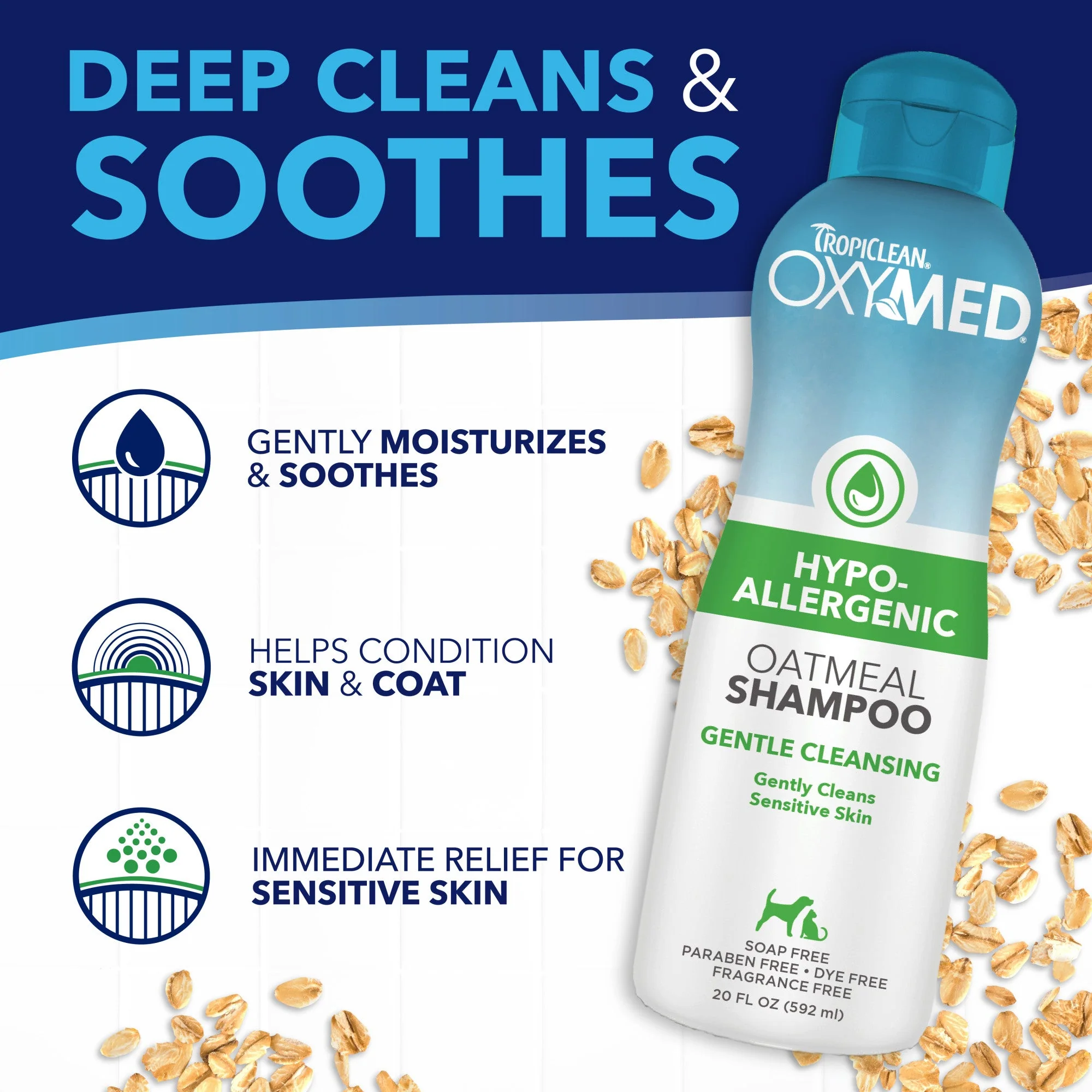 TropiClean OxyMed Hypoallergenic Shampoo for Pets - Image 6
