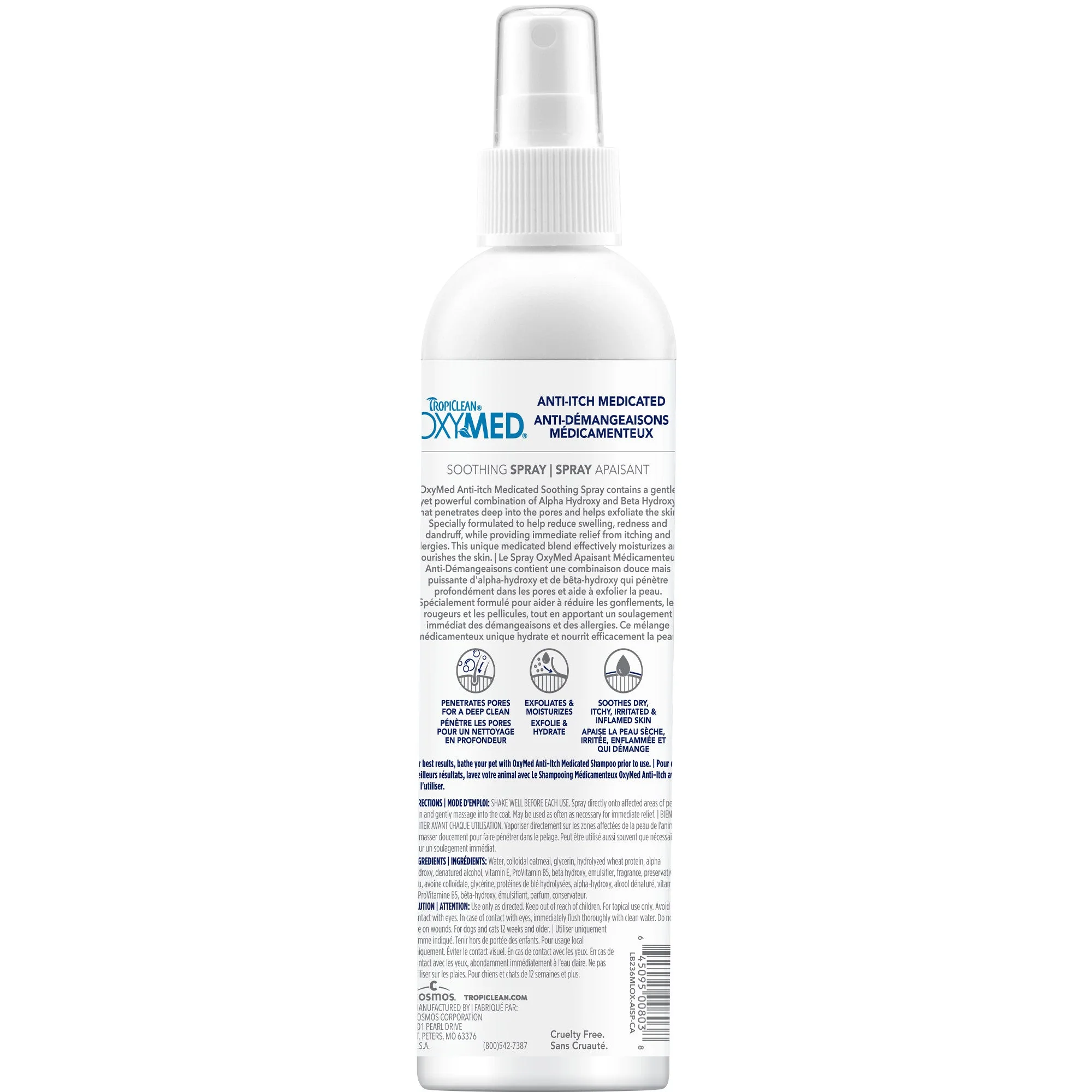 TropiClean Oxymed Medicated Anti Itch Spray for Pets - Image 2
